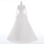 Long Wedding Dress, Long Sleeve Wedding Dress, Tulle  Wedding Dress, Applique Bridal Dress, Sequin Wedding Dress, Lace Honest Wedding Dress, LB0303